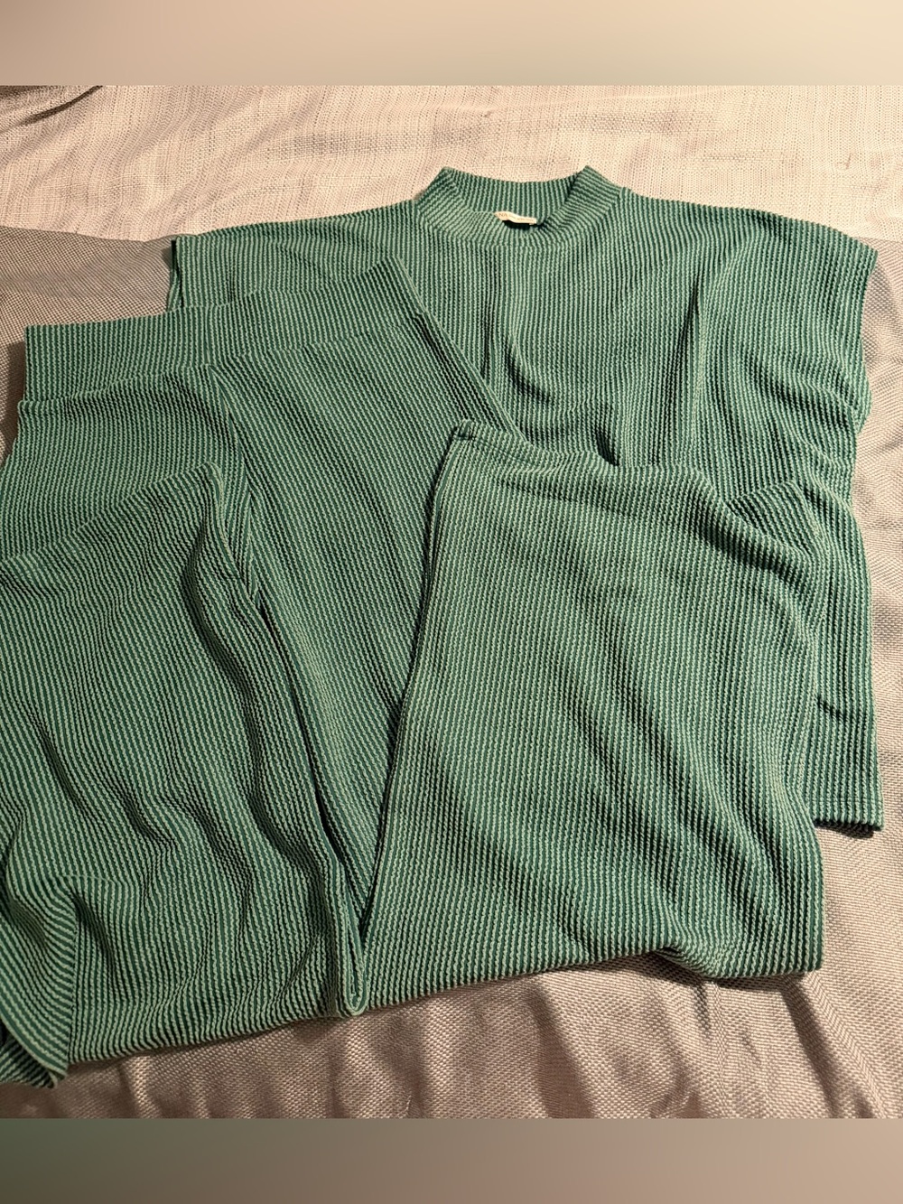 NWOT Zenana ribbed knit pants set in kelly green